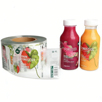Étiquette autocollante personnalisée en vinyle imperméable avec impression UV CMYK pour bouteille de boisson