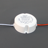 Prêt à expédier C.V DC12V 24V 12W20W24W30W36W48W60W80W100W Mini transformateur d'alimentation LED rond étanche IP66