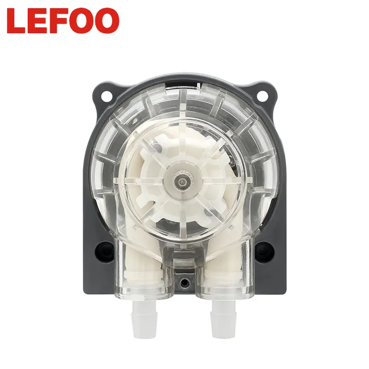 LEFOO 10-160 ml/dakika peristaltik pompa dozaj DC motor su arıtma peristaltik dozaj pompası üreticisi