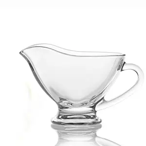 Glass Gravy Boat Jug Gravy or Cream Thanksgiving