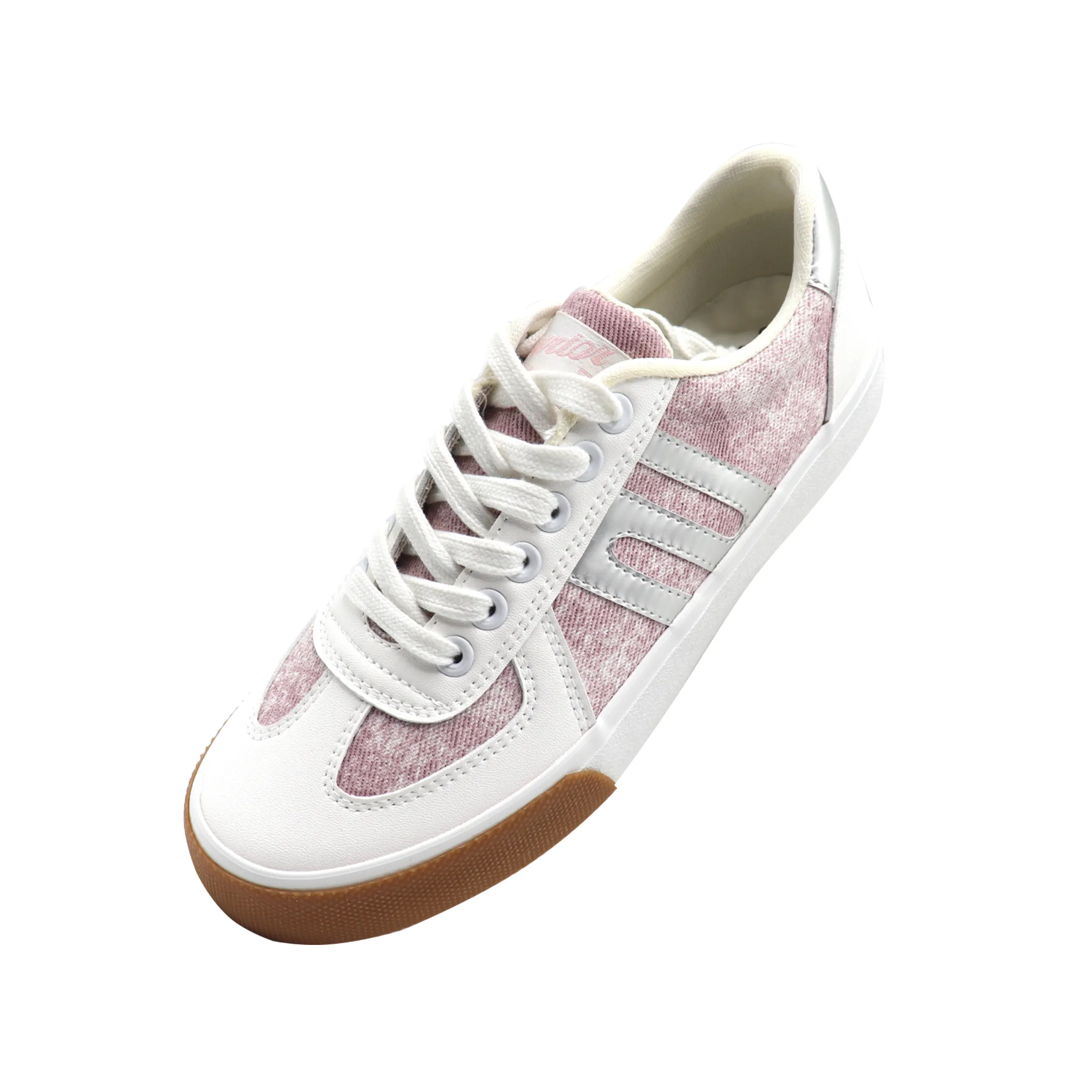 Wholesale popular pink printed canvas shoes high quality low-top flat shoes unisex footwear