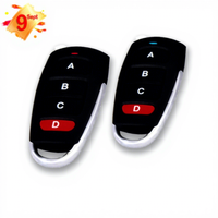 Télécommande universelle sans fil RF à quatre canaux 433 315 pour porte de garage, serrure de stationnement, télécommande de sécurité