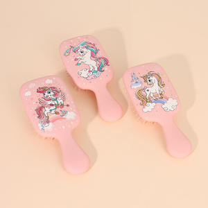 2025 nuovo pettine a cuscino d'aria con stampa unicorno con vernice Spray testa Airbag pettine Cross border per bambini - Product Image 3