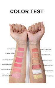 Rubor Vegano en Crema OEM ODM, Color Rosa Palo, Altamente Pigmentado, Resistente al Agua, Polvo Compacto para Mejillas, 5g, Marca Privada, Mineral - Product Image 6