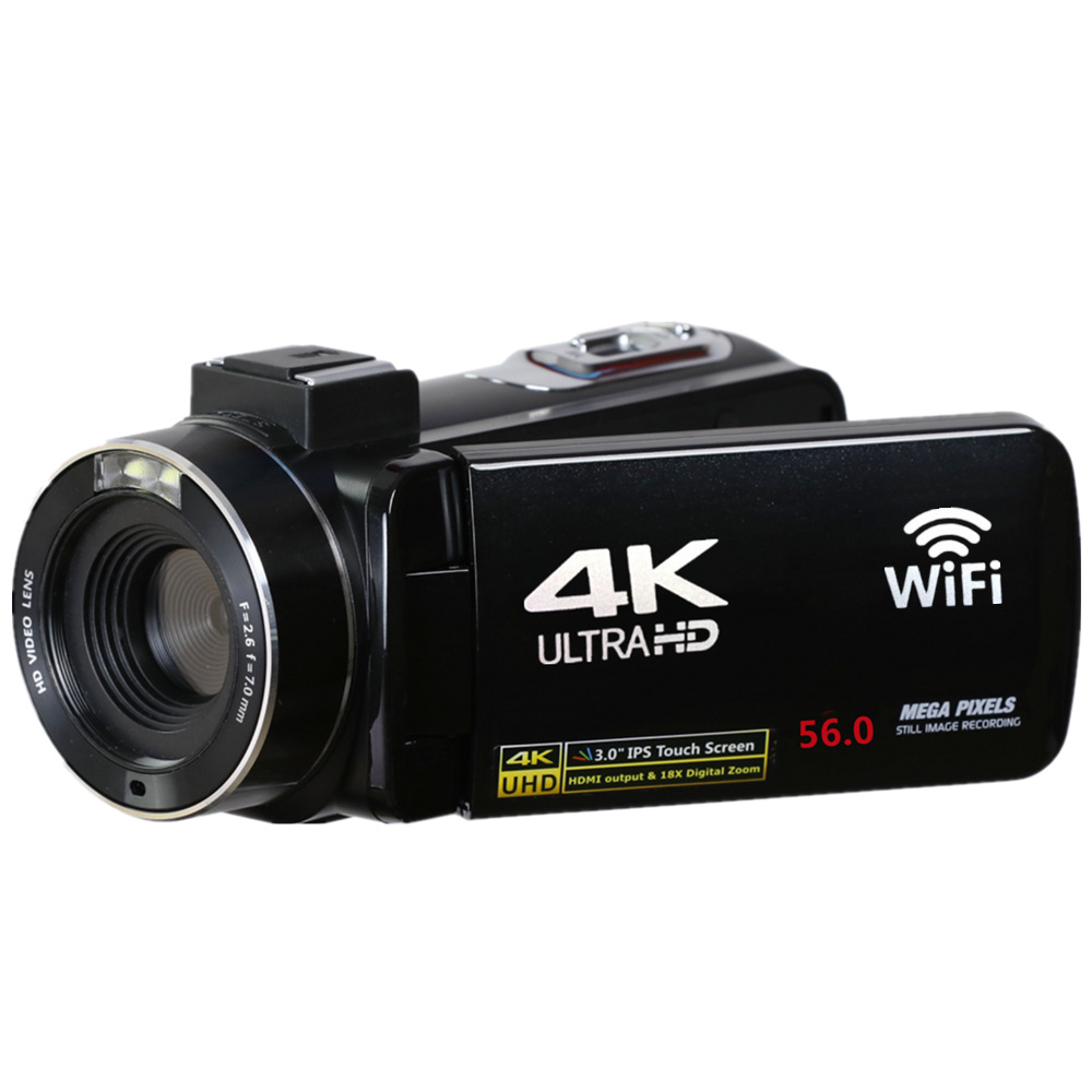 4K camcorder 56MP HD digital camera Wifi with microphone touch screen HD4KS-56M