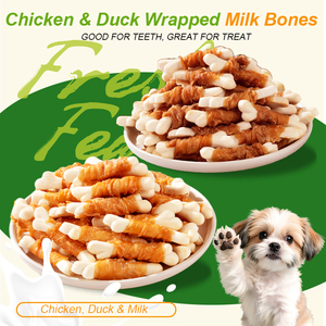 Snack IFS per <span class=keywords><strong>Cani</strong></span> a Forma di Manubrio con Pollo, Anatra e Proteine del Latte - Snack Dentali Senza Pelle di Cuoio per <span class=keywords><strong>Razze</strong></span> Medie e Grandi - Product Image 3