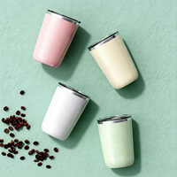 Tasse à mélanger électrique intelligente en acier inoxydable de 350 ml avec logo personnalisé, mélangeur de café et de lait magnétique à agitation automatique