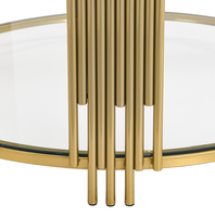 Table basse moderne en acier avec base circulaire asymétrique en métal de 31,5 pouces, durable, écologique, meuble décoratif pour salon