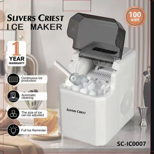Slivers Criest Bullet Ice Maker 305x220x320mm Electric <b>Plastic</b> Housing <b>Tap</b> Water Input White And Black - Product Image 5