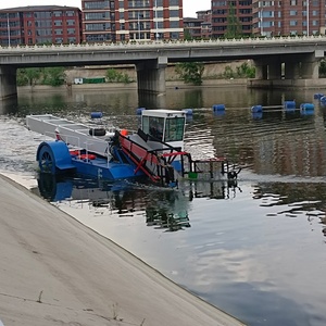 Bateau de nettoyage d'algues aquatiques pour lacs et rivières, coque en acier, moteur diesel, capacité de charge de 8 tonnes, bateau de croisière <span class=keywords><strong>à</strong></span> vendre - Product Image 2