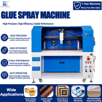 Machine semi-automatique de pulvérisation de colle à base d'eau et de latex pour carton MDF et boîtes en carton, avec application de colle jaune