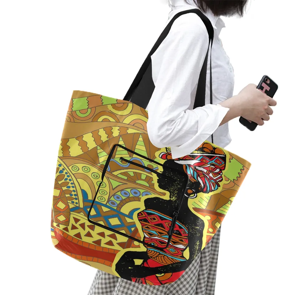 Wholesale Eco Canvas Tote Bags Recycle Folding Double Handle Bag Canvas