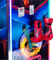 Máquina recreativa electrónica de boxeo para interiores, operada con monedas, de material metálico, con USB, para hablantes de inglés, japonés y español, con 1 año de garantía.