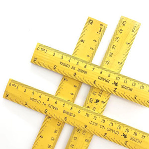 Vente en gros de règles droites en bois jaunes de 15 cm, 20 cm, 25 cm, 30 cm pour les écoliers - Product Image 4