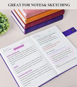 Diario de 365 páginas con líneas gruesas, adecuado tanto para hombres como para mujeres, diario de cuero de gran tamaño A4, ideal para el trabajo - Product Image 4
