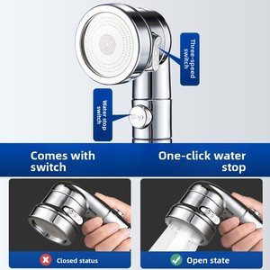Estensore del rubinetto del lavandino con soffione doccia portatile 3 modalità di regolazione dello spruzzatore attacco a prova di schizzi <span class=keywords><strong>per</strong></span> il lavaggio dei capelli animali - Product Image 4