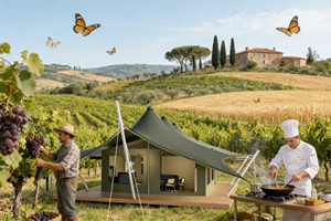 Série Moor : Tente de glamping de luxe pour safari |   Nouvelle solution d'hébergement hôtelier haut de gamme - Product Image 3