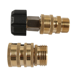 Conector rápido de latón para manguera de jardín, accesorio roscado macho de 19 mm para herramientas de riego - Product Image 4