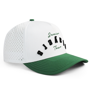HS41 Cappellino da Baseball di Alta Gamma a 5 Pannelli Bicolore Impermeabile OEM Personalizzato con Ricamo 3D Perforazione Laser Unisex per Tutte le Stagioni - Product Image 5