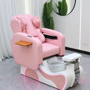Sillón de Pedicura Eléctrico Profesional para Salón de Uñas, Ajustable, Color Rosa, Sin Plomería, con Masaje para Pies, Sofá para Manicura y Pedicura - Product Image 6