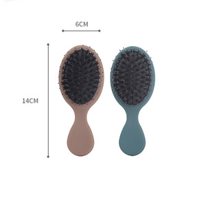 Brosse à <span class=keywords><strong>cheveux</strong></span> ronde mini en gros, en poils <span class=keywords><strong>de</strong></span> sanglier lisses, pour massage, brosse <span class=keywords><strong>de</strong></span> salon économique pour femmes aux <span class=keywords><strong>cheveux</strong></span> longs ou courts - Product Image 3