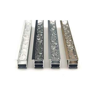 YG-G002 Profilé en aluminium linéaire LED en forme de U, <span class=keywords><strong>nouvelle</strong></span> extrusion de canal, diffuseur de lumière ondulée en PC, pour <span class=keywords><strong>la</strong></span> décoration d'éclairage en bande - Product Image 1