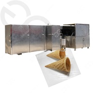 Machine industrielle de fabrication de cônes de crème glacée, 5000 pièces//h, nouveau modèle de chauffe-gaz, prix d'usine, en vente