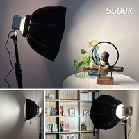 Vente chaude Mini Portable pour Voyage LED COB Poche Remplissage Lumière 100W Softbox Poche Caméra Remplissage Lumière Photographie Éclairage Kit