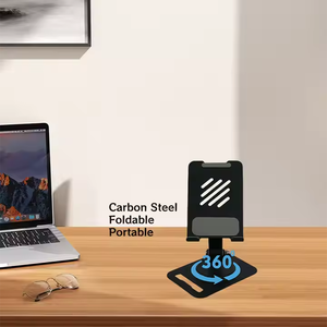 Promotional Gift Mobile Phone Holders Foldable Office <b>Desktop</b> Metal Phone <b>Stand</b> Adjustable Mobile Phone Holder with Custom Logo - Product Image 3