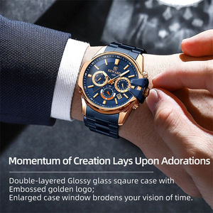 REWARD RD81110M Nuevos Relojes de Pulsera de Acero Inoxidable para Hombre, Relojes de Pulsera Deportivos Luminosos a Prueba de Agua - Product Image 5