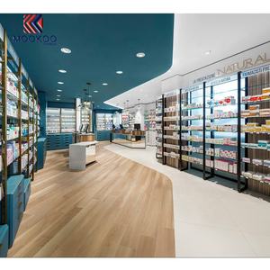 आधुनिक उच्च अंत फार्मेसी दुकान इंटीरियर डिस्प्ले फर्नीचर डिजाइन स्टाइलिश कैशियर काउंटर रैक - Product Image 5