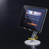 Support universel pour tablette et téléphone portable Boneruy en aluminium, angle réglable à 360 degrés, pivotant, design flexible, pliable pour bureau