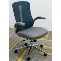 Chaise de bureau ergonomique pivotante moderne en maille avec support lombaire réglable, chaise d'étude en plastique, personnalisation de mobilier