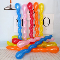 Ballon torsadé 1.8g de couleurs mélangées en gros Jouets pour enfants Ballons en latex en spirale Décoration de fête et de vacances