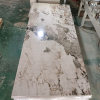 Panel Dinding UV SPC Modern untuk Dinding Latar TV Ruang Tamu