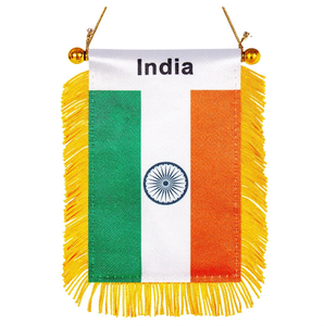 Drapeau de pays du Nigeria imprimé double face de haute qualité Mini bannière frangée à accrocher à la fenêtre de la <span class=keywords><strong>voiture</strong></span> - Product Image 6