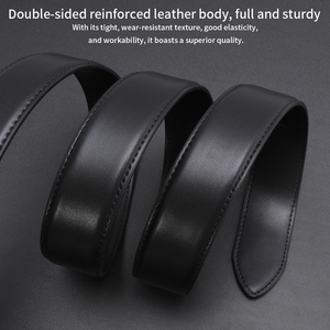 เข็มขัดผู้ชายหนังแท้แบบปรับได้  ใส่สบาย  ทนทาน  ยืดหยุ่น  สำหรับผู้ชาย - Product Image 4