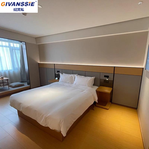 Conjunto de Móveis de Quarto de Hotel de Luxo em Painel de Madeira para Aluguel de Apartamentos e Vilas - Atacado de Fábrica - Product Image 1