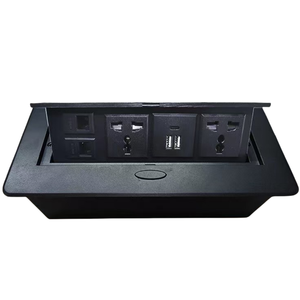 Hidden gắn bảng phổ Ổ cắm điện máy tính để bàn <span class=keywords><strong>Pop</strong></span> Up ổ cắm damped đa phương tiện dữ liệu USB-C sạc ổ cắm kết nối hộp - Product Image 4