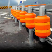 Barrera de Seguridad Giratoria de Poliuretano EVA No Reflectante de Alto Impacto, Superficie Galvanizada en Caliente, Color Amarillo Tráfico