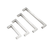 Poignées de porte de placard de cuisine en acier inoxydable noir mat pour tiroirs, commodes et armoires, idéales pour les chambres et les hôtels