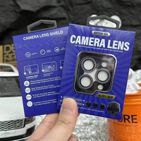 3PCS 3 Set Film protecteur d'appareil photo Emballage de détail 3D 9H Camera Lens Protector Cover Camera Tempered Glass Packaging Box
