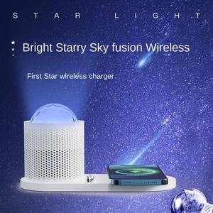 Proyector de Cielo Estrellado, Luz Decorativa, Altavoz Bluetooth, Cargador Inalámbrico de 15W con Carga Rápida, Luz Nocturna LED, Luz de Cabecera, Regalo - Product Image 6