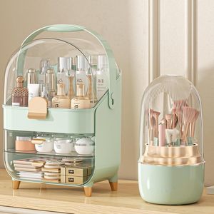 Organizador de Joyas de Plástico de Gran Capacidad con Cajones y Estante de Almacenamiento de Maquillaje para Tocador de Baño - Product Image 1