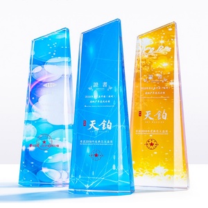 Free Design Souvenir Sports Events Excellent Corporate Silver Award Plate Crystal Glass Plaque Medal Trophy - Product Image 4