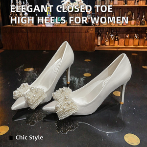 Chaussures de bureau en gros pour le printemps, escarpins élégants à talons fins et fermés, en PU respirant et antidérapant, pour femmes - Product Image 2