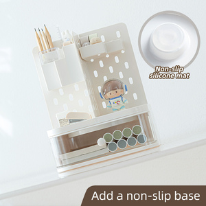 Rotatable Stationery <strong>Storage</strong> Rack Desktop Multi-functional <strong>Shelf</strong> <strong>Storage</strong> <strong>Box</strong> for Office Desktables - Product Image 5