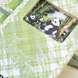 Quaderno con Copertina Rigida Panda, Design Creativo, Diario Cartoon per Bambini con Scultura 3D - Product Image 1