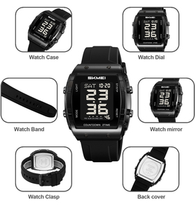 SKMEI #2409 #2410 Couple Sport <strong>Watch</strong> Plastic case Silica Gel Strap Skin Friendly Gifts for <strong>Teenager</strong> Wholesale Digital <strong>Watch</strong> - Product Image 3