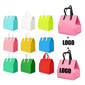 ถุงเก็บความร้อนแบบใช้แล้วทิ้ง พิมพ์ลายได้ ผลิตจากผ้าไม่ถักทอ พับเก็บได้ รีไซเคิลได้ สำหรับบรรจุภัณฑ์อาหารแบบนำกลับ สำหรับเค้ก บาร์บีคิว <span class=keywords><strong>ชา</strong></span>นม แบบเก็บความร้อน - Product Image 2